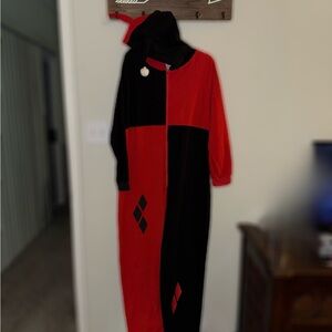 Harley Quinn Plus Size Costume/ Sleepwear Onesie